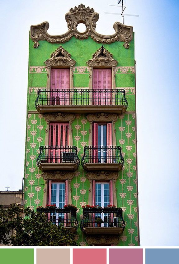 Inspiração do dia: décor prédio Barcelona